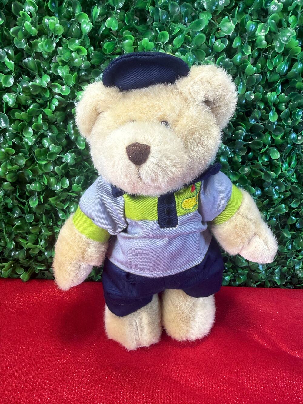 2015 Masters Augusta National Commemorative Plush Teddy Bear 10" Blue Shirt